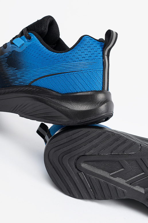 Čierne a modré pánske športové topánky