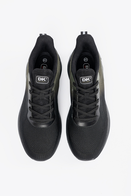 Čierne a zelené pánske športové topánky