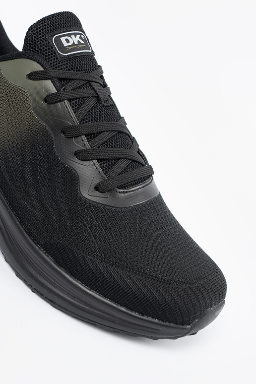 Čierne a zelené pánske športové topánky