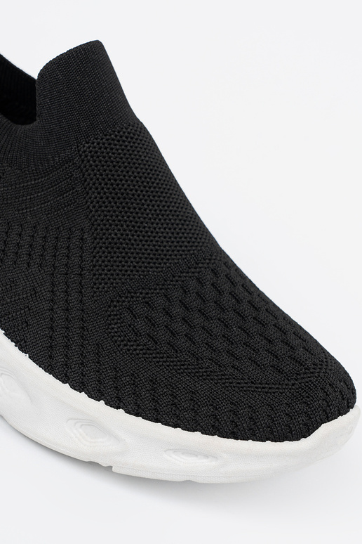 Čierne dámske športové topánky na zips