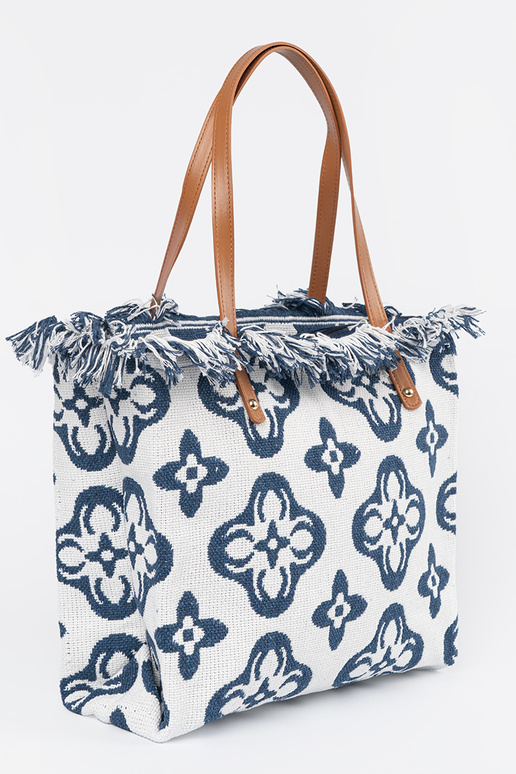 Plážová taška s strapcami na ramene