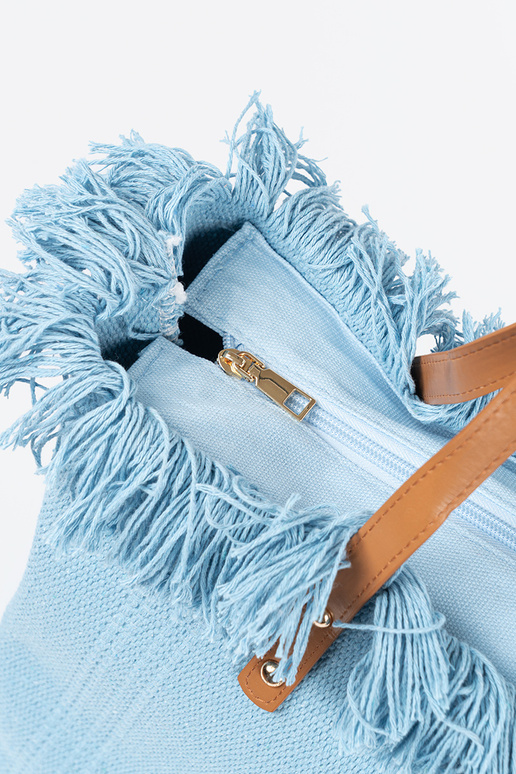 Plážová taška s strapcami „Leto"