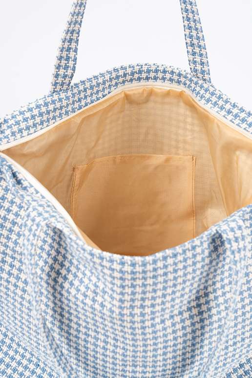 Plážová taška/taška s modro-bielym...