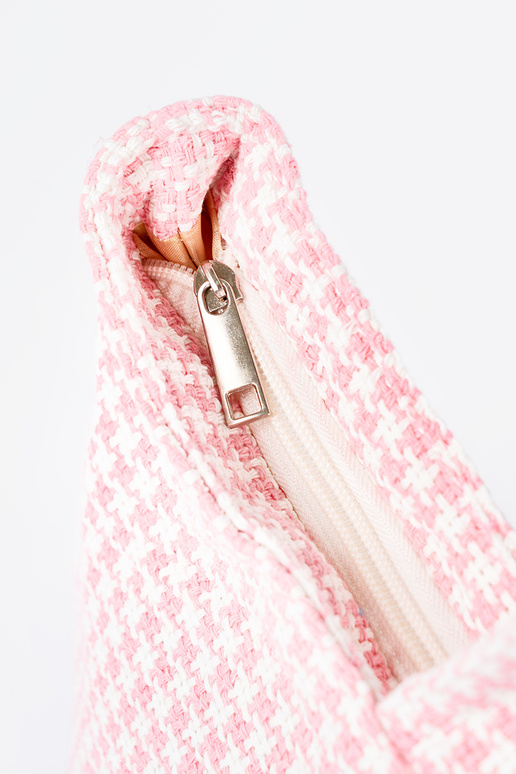 Plážová taška/taška s ružovo-bielym...