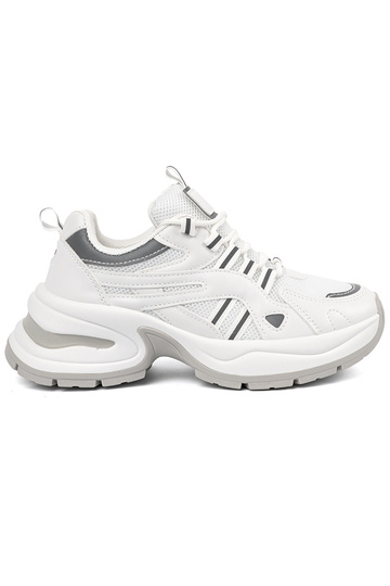 Biele dámske topánky na...