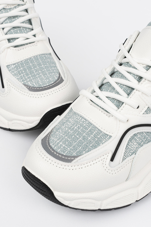 Bielo-zelené športové topánky so...