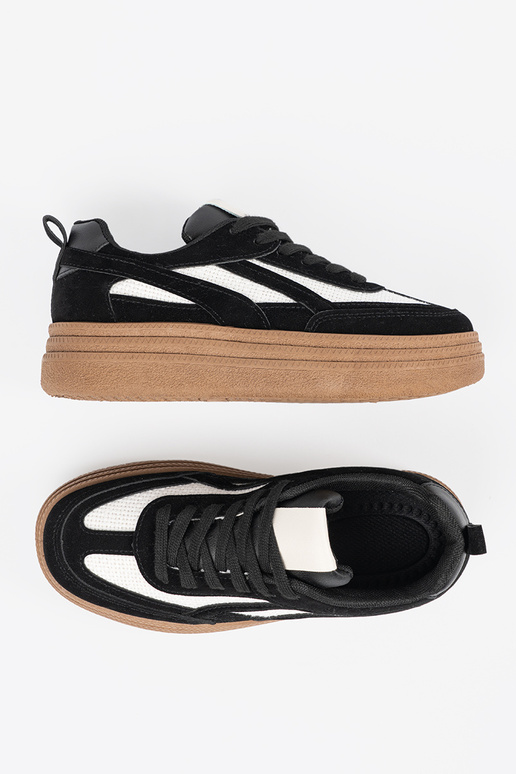 Čierne dámske voľnočasové topánky s...