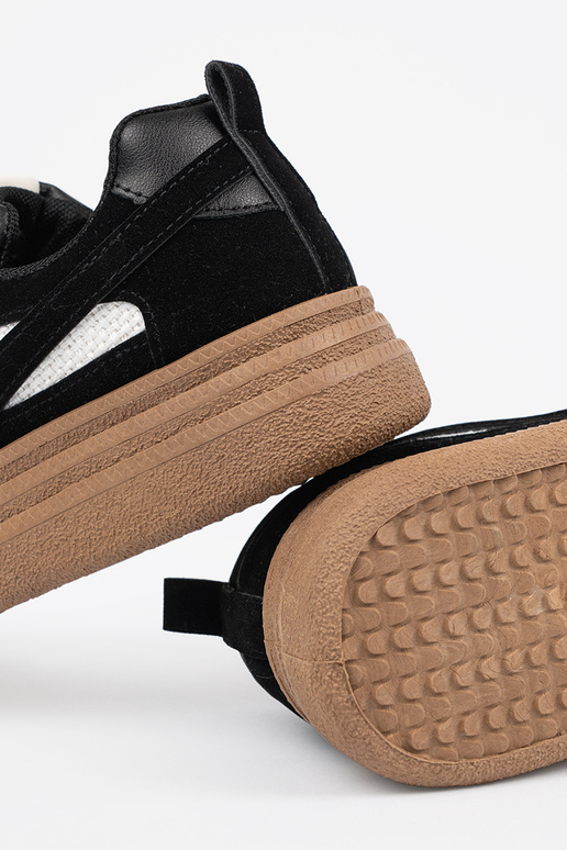 Čierne dámske voľnočasové topánky s...