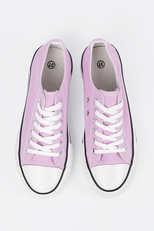 Ružové dámske topánky s platformou