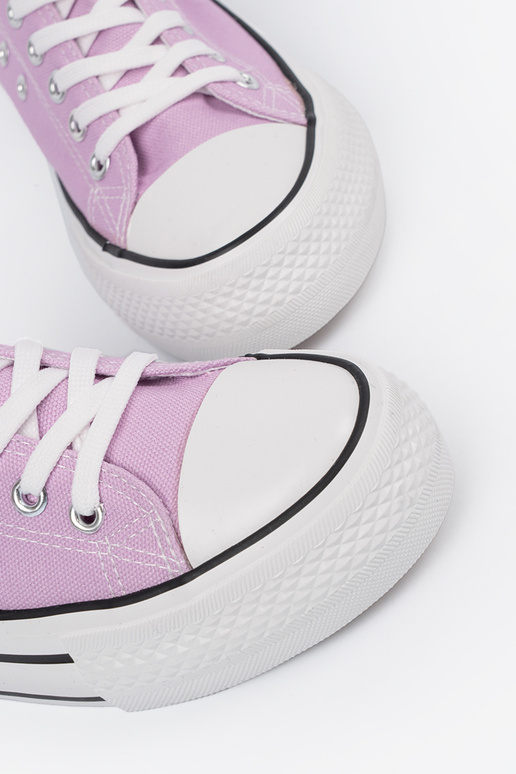 Ružové dámske topánky s platformou