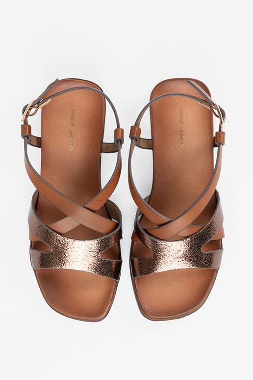 Dámske sandále na bielej platforme