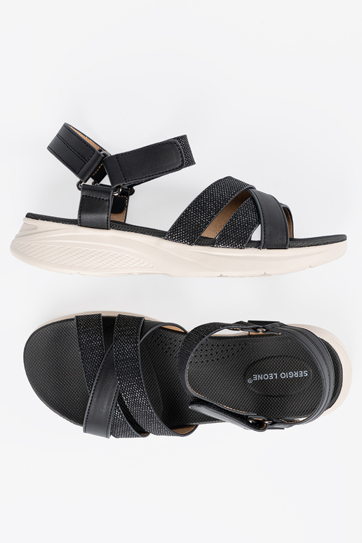 Hnedé sandále na bielej platforme Hnedé sandále na bielej platforme