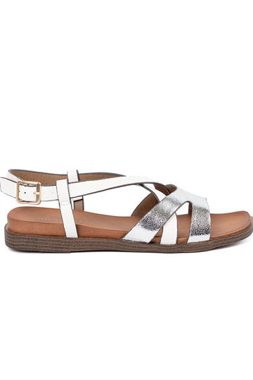 Zlaté sandále s čipkovanými...