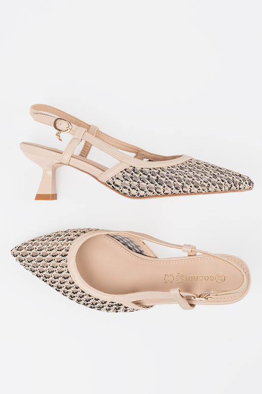 Lodičky s otvorenou špičkou na nízkom... Lodičky s otvorenou špičkou na nízkom...