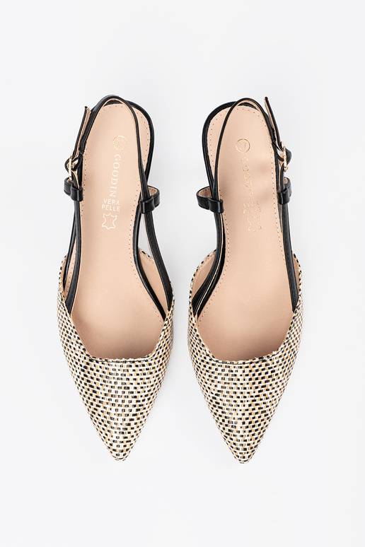 Woven lodičky na nízkom podpätku... Woven lodičky na nízkom podpätku...