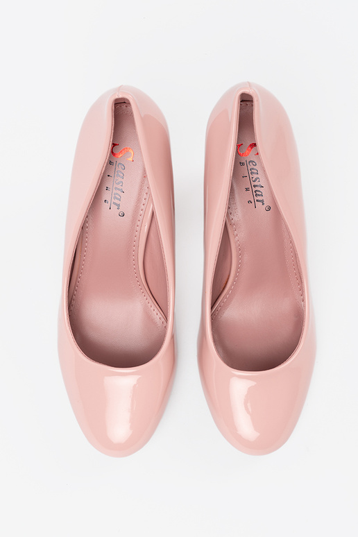 Ružové lakované lodičky