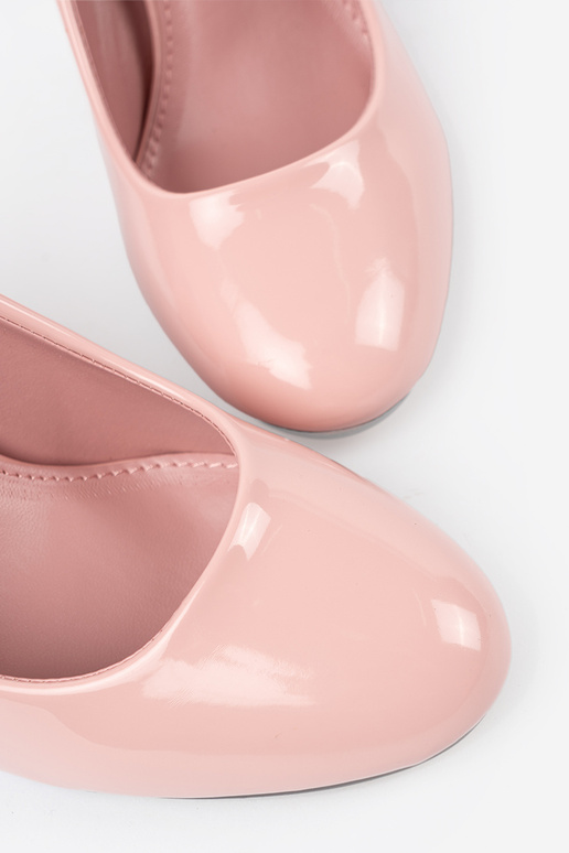 Ružové lakované lodičky