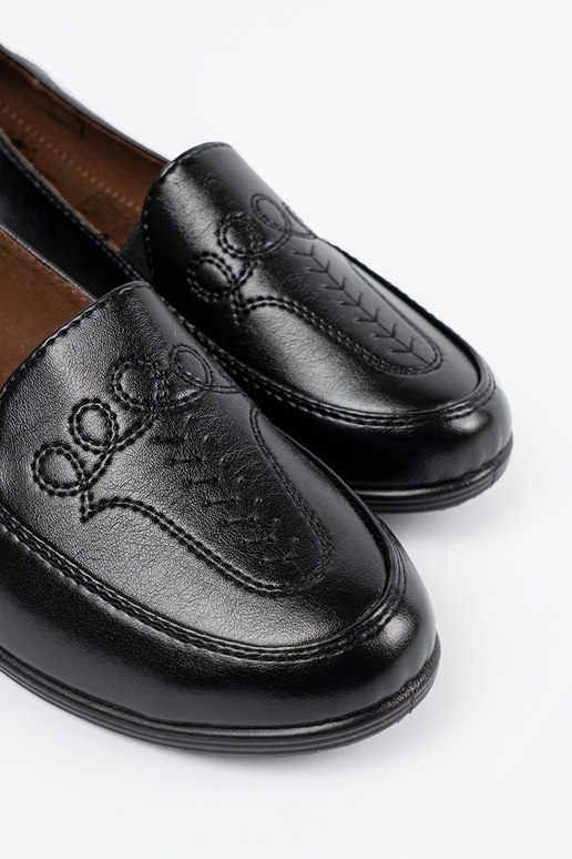 Dámske poltopánky s dekoratívnym...