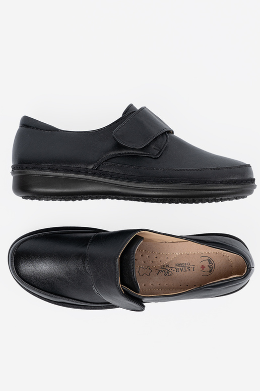 Dámske poltopánky s lepiacimi pásikmi