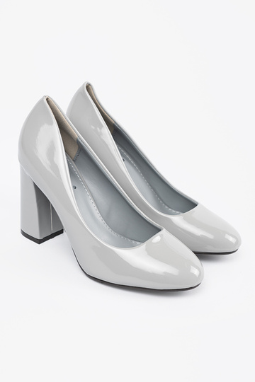 Sivé lakované lodičky 2