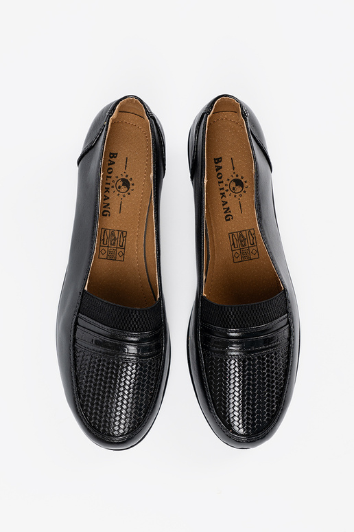 Čierne poltopánky na platforme