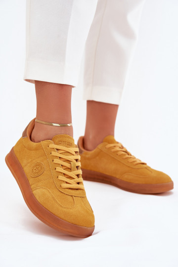 zo semišu Tenisky model obuvi Dámske Big Star RR274846 HI-POLY SYSTEM žltá