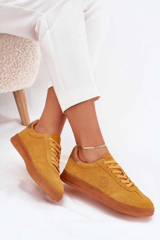 zo semišu Tenisky model obuvi Dámske Big Star RR274846 HI-POLY SYSTEM žltá