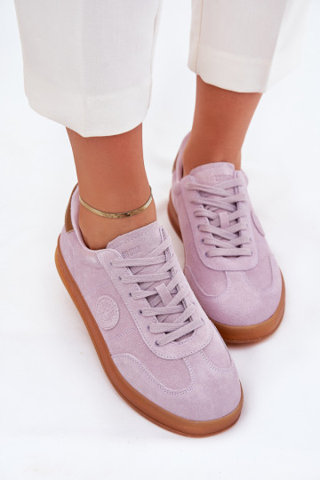 zo semišu Tenisky model obuvi Dámske Big Star RR274850 HI-POLY SYSTEM Fialová