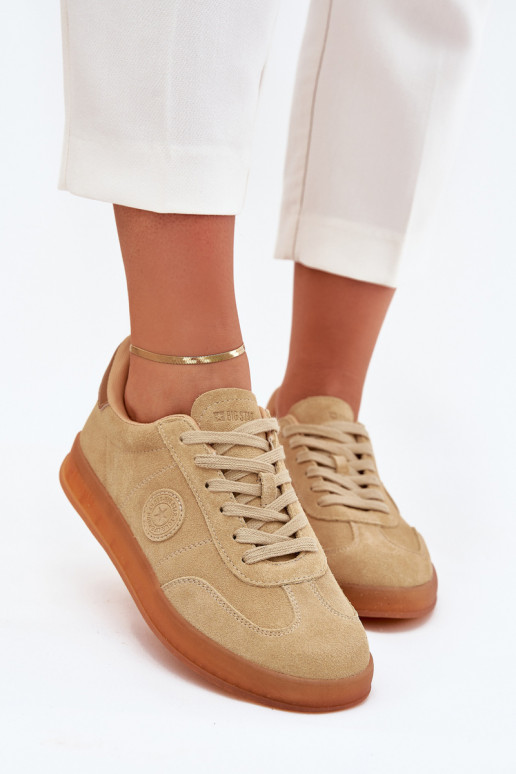 zo semišu Tenisky model obuvi Dámske Big Star RR274849 HI-POLY SYSTEM béžová