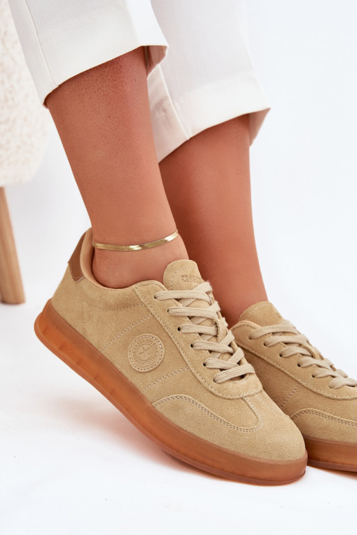 zo semišu Tenisky model obuvi Dámske Big Star RR274849 HI-POLY SYSTEM béžová