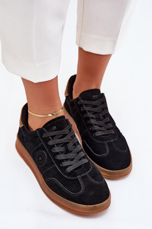 zo semišu Tenisky model obuvi Dámske Big Star RR274851 HI-POLY SYSTEM čierna