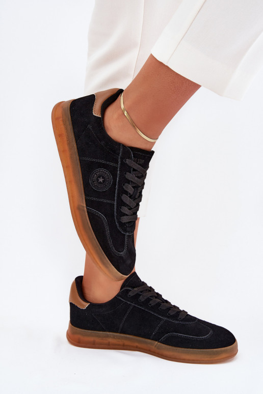 zo semišu Tenisky model obuvi Dámske Big Star RR274851 HI-POLY SYSTEM čierna