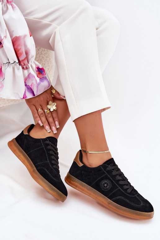 zo semišu Tenisky model obuvi Dámske Big Star RR274851 HI-POLY SYSTEM čierna