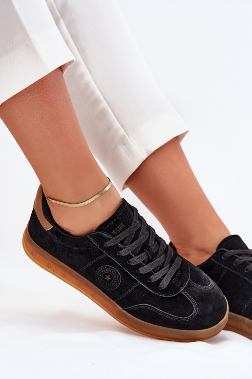 zo semišu Tenisky model obuvi Dámske Big Star RR274851 HI-POLY SYSTEM čierna