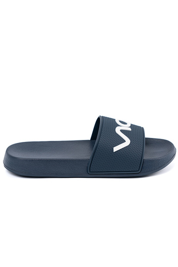 tmavomodrá papuče s nápisom 2