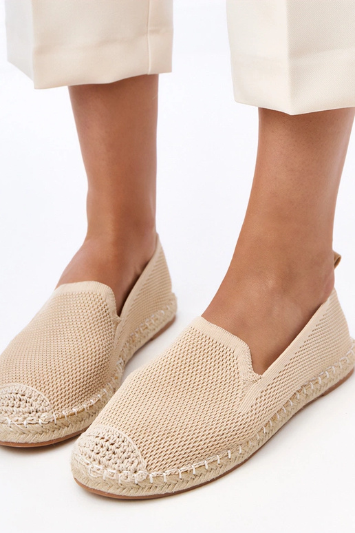 Pieskové espadrilky na platforme Luna