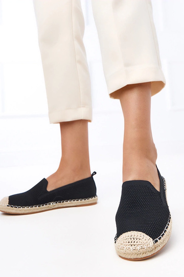 Čierne espadrilky na platforme Luna 2
