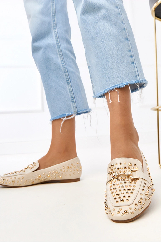 Pieskové mokasíny zdobené nitmi Lea