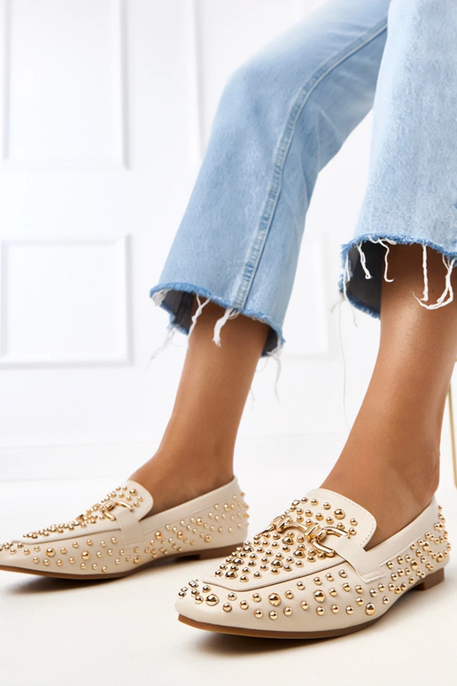 Pieskové mokasíny zdobené nitmi Lea