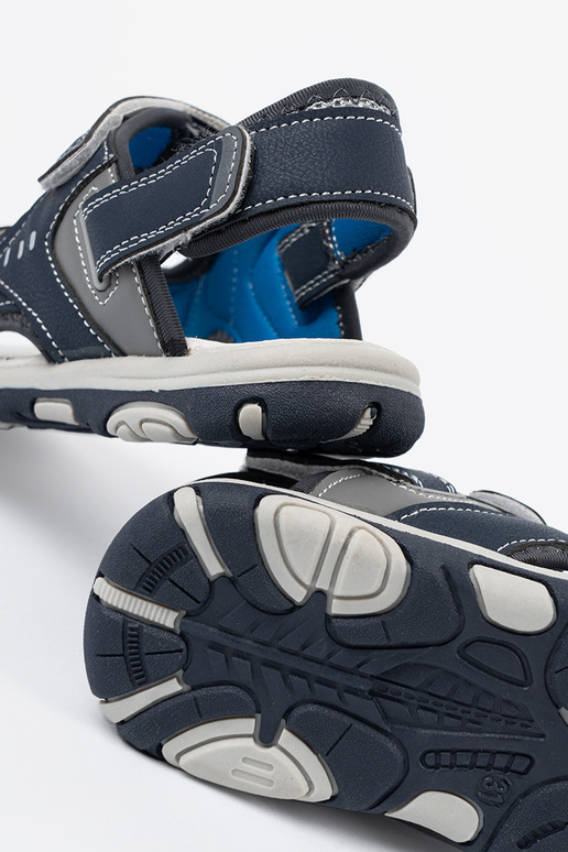 sandále chlapčenský Suchý zips Modrá