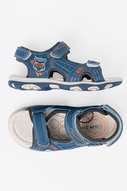 sandále chlapčenský In kolorze Modrám