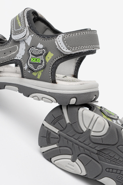 chlapci sandále Suchý zips sivá
