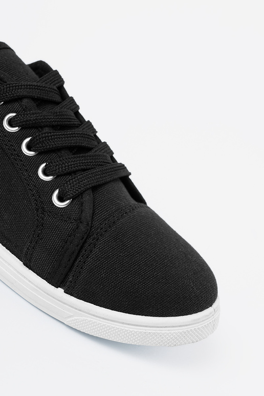 bežná obuv čierna čipkovaný