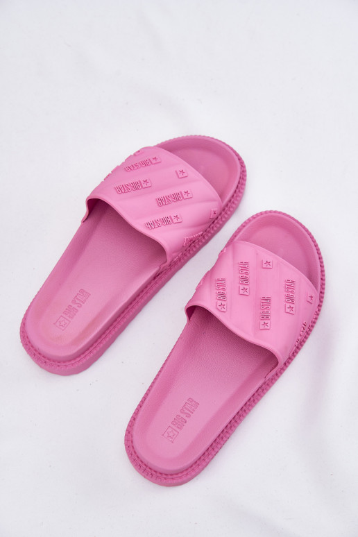 Dámske papuče s platformou Big Star RR274A541 Ružová