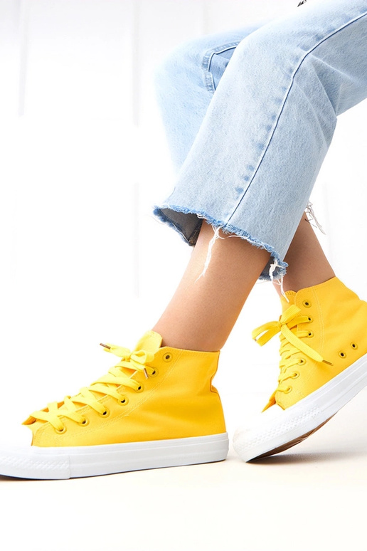 Žlté vysoké športové topánky Ghanem