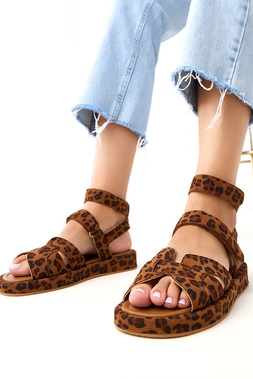 Panteros vzorované sandále so...