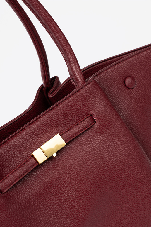 Elegantný bordoIna shopperka na ramene