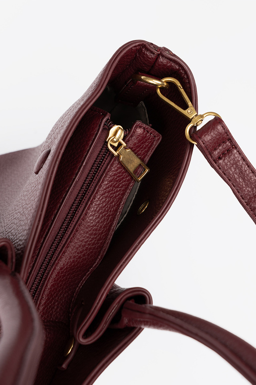 Elegantný bordoIna shopperka na ramene