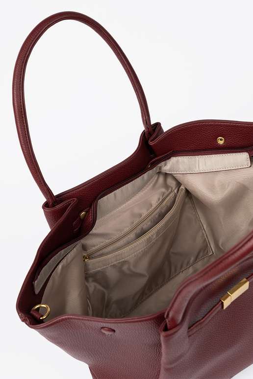 Elegantný bordoIna shopperka na ramene