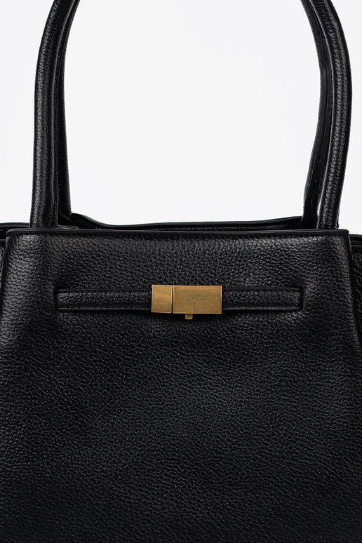 klasické shopperka z fakturoInanej skóry ekologicznej